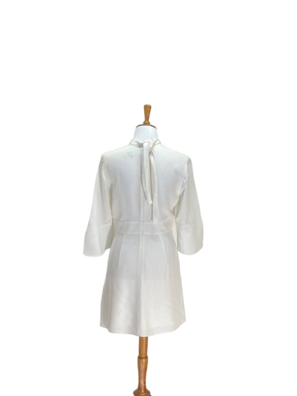 Reiss Midi Dress White Size 6 Graduation White Party Spring Summer Minimalist - Picture 15 of 16